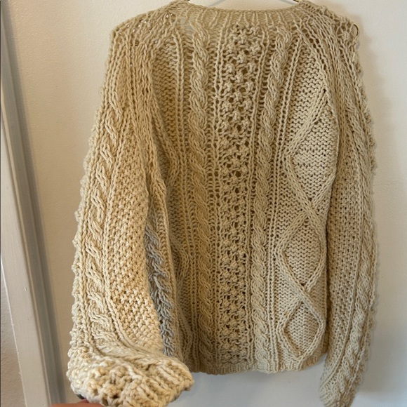 Vintage Cozy Knit Fisherman Cardigan Handmade in Italy - Picture 4 of 5